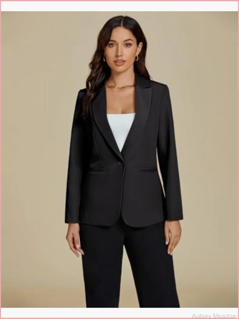 Dressy Blazers for Women Button Long Sleeve Lapel Business Casual Office Work